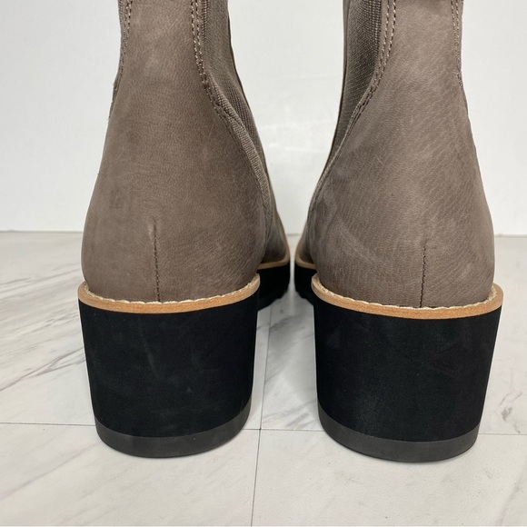 Eileen Fisher Lilou Gray Nubuck Wedge Bootie 11 - Picture 4 of 14